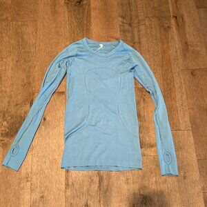 Light Blue Lulu Lemon Tech Shirt